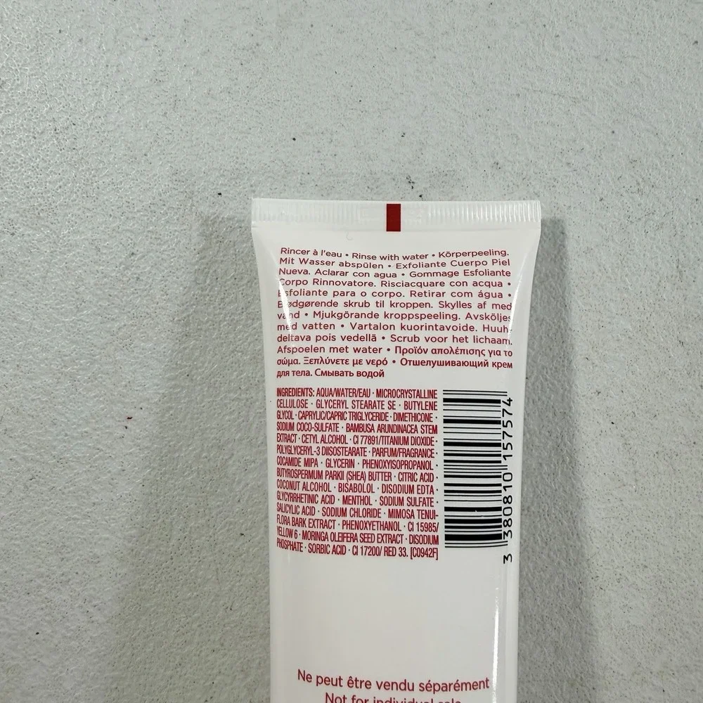 Clarins Exfoliating Body Scrub For Smooth Skin 3.5oz New Sealed